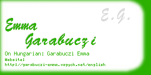 emma garabuczi business card